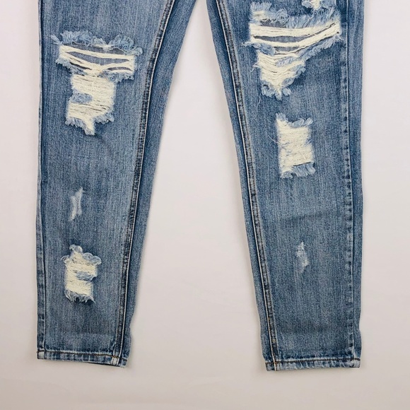 One Teaspoon Destroyed Awesome Baggies Roll Jeans 24 - Picture 2 of 8